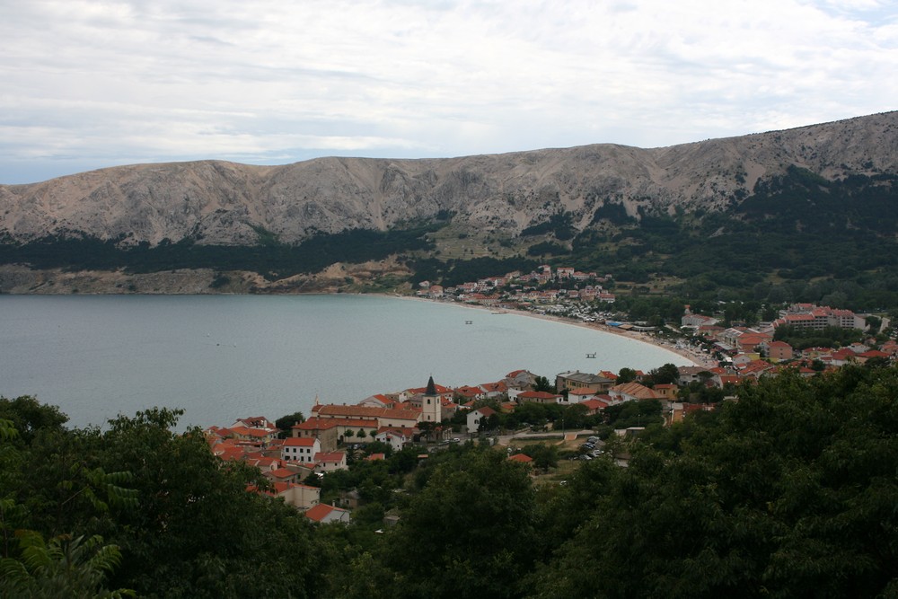 Baska, widok ze wzgórza sv. Ivana